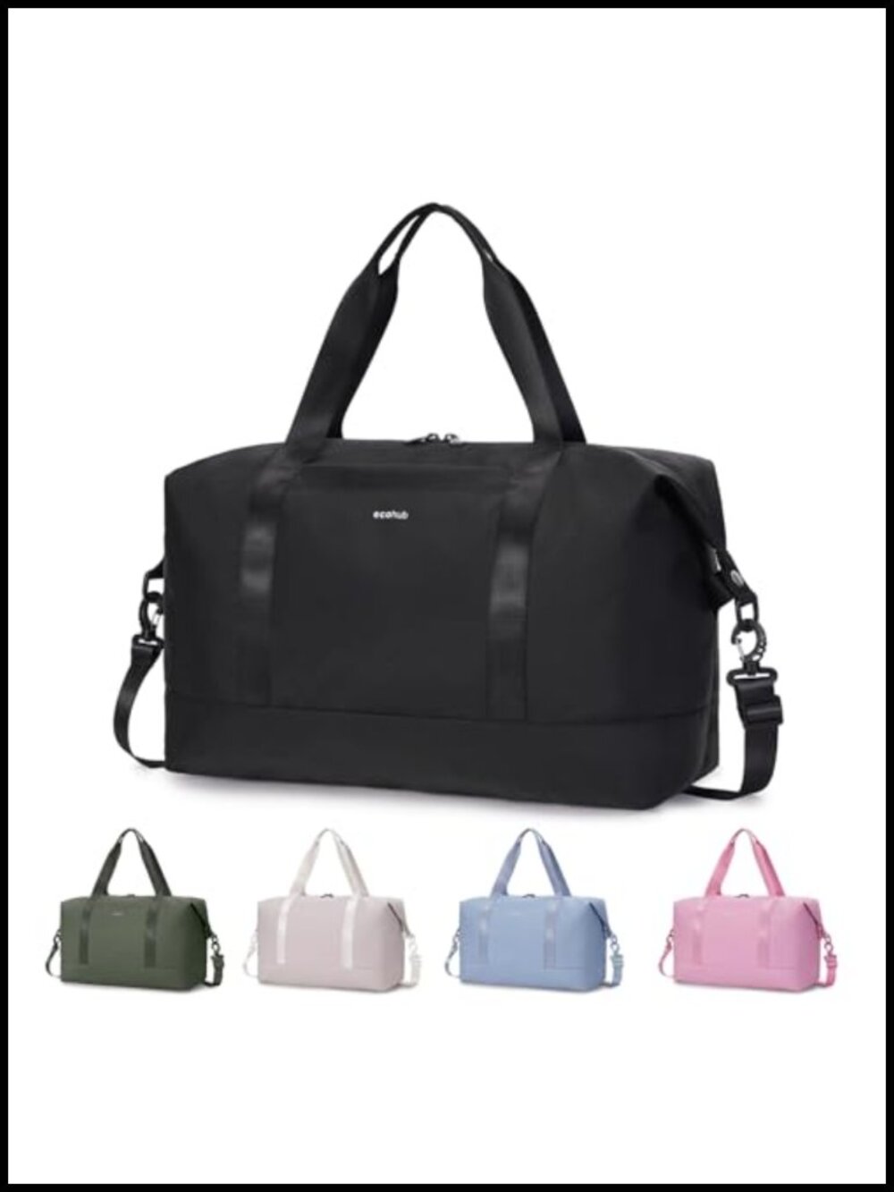 Water Resistant Travel Duffel Bag Carry On Weekender Gym Hospital Bag with